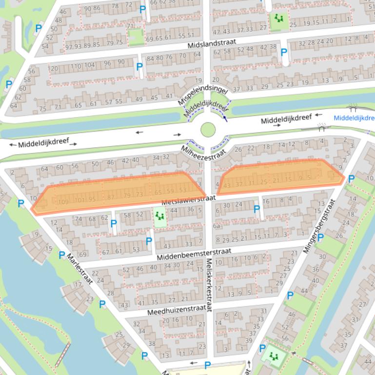 Kaart van postcodegebied 5045EB.