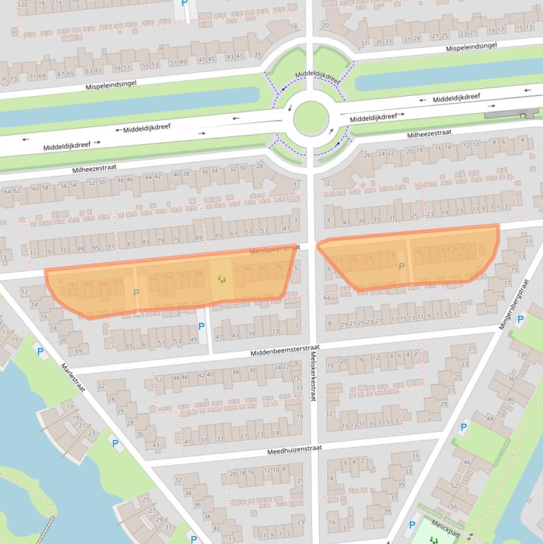 Kaart van postcodegebied 5045EC.