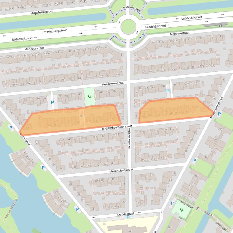 Kaart van postcodegebied 5045ED.