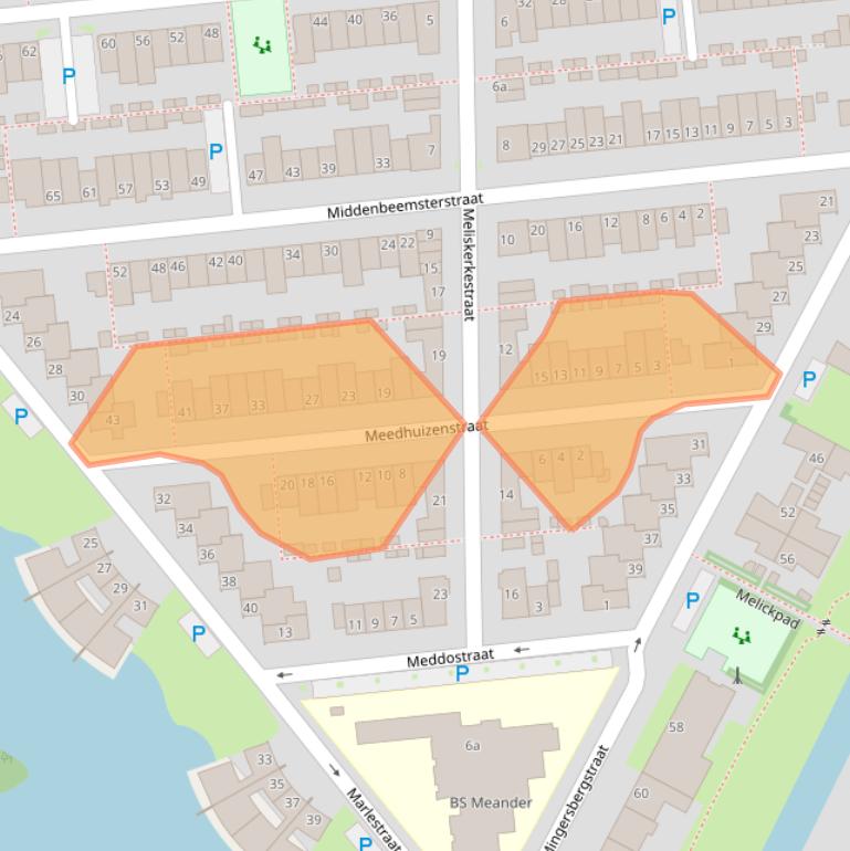 Kaart van postcodegebied 5045EG.