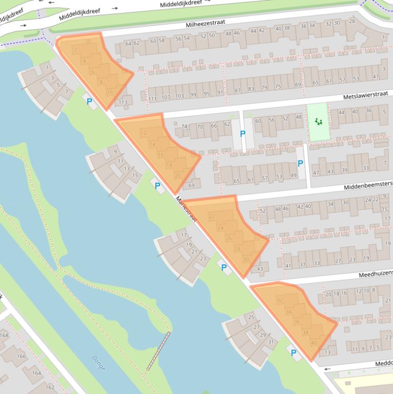 Kaart van postcodegebied 5045EL.