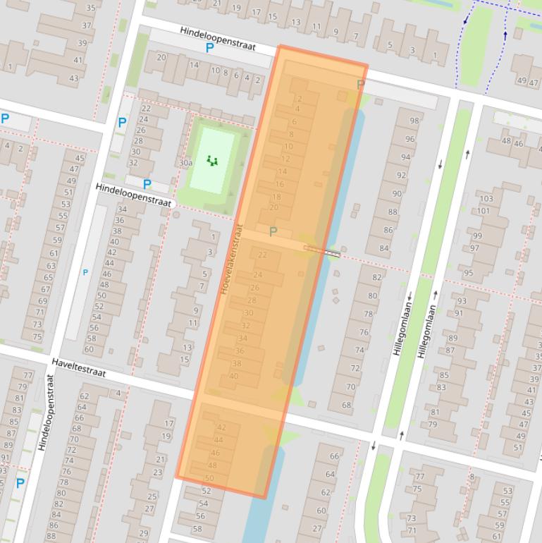 Kaart van postcodegebied 5045GC.