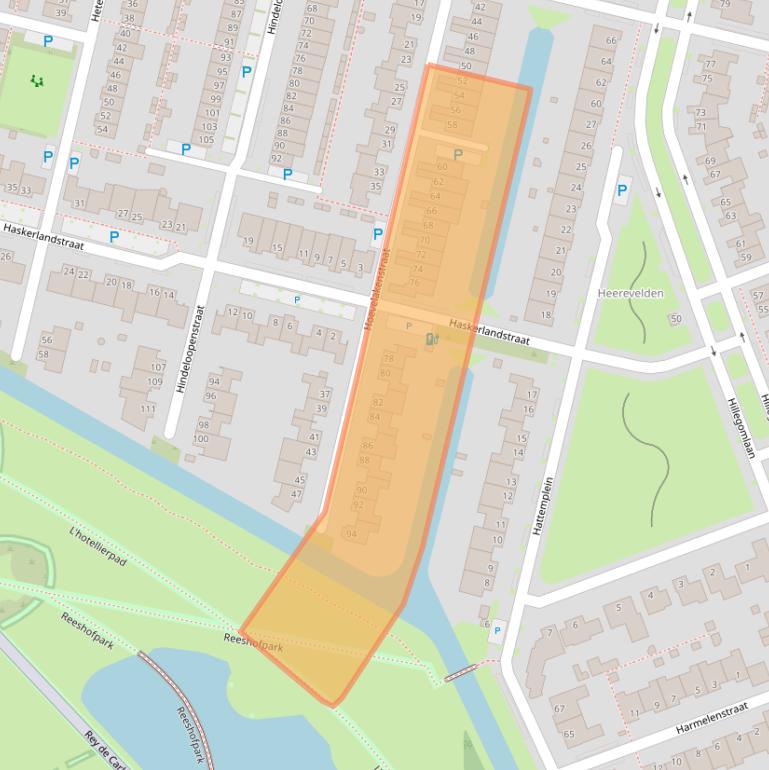 Kaart van postcodegebied 5045GD.