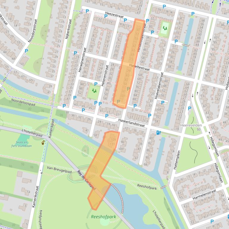 Kaart van postcodegebied 5045GG.