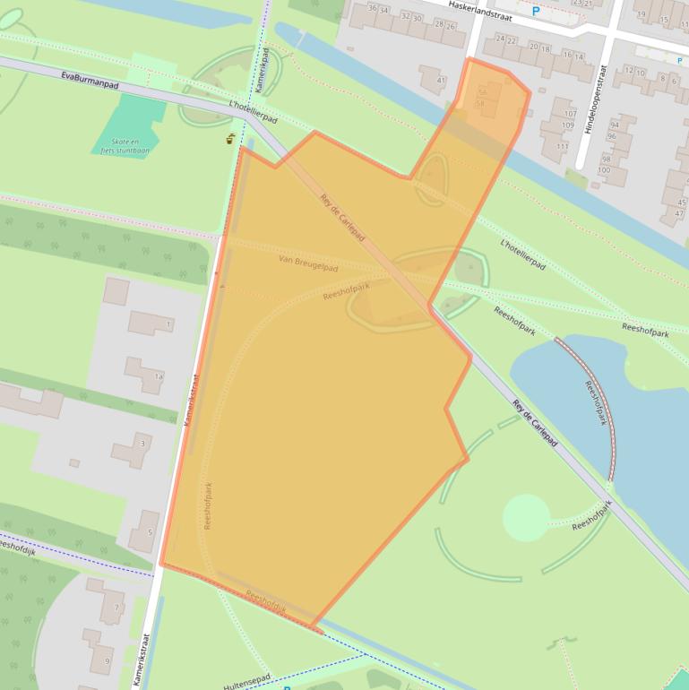 Kaart van postcodegebied 5045GN.