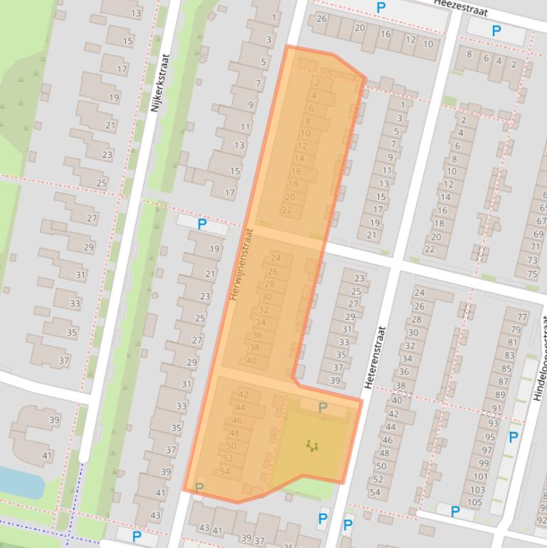 Kaart van postcodegebied 5045GS.