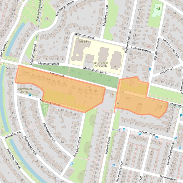 Kaart van postcodegebied 5045GT.