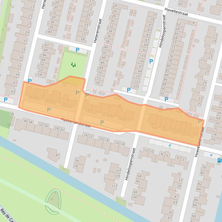 Kaart van postcodegebied 5045HA.