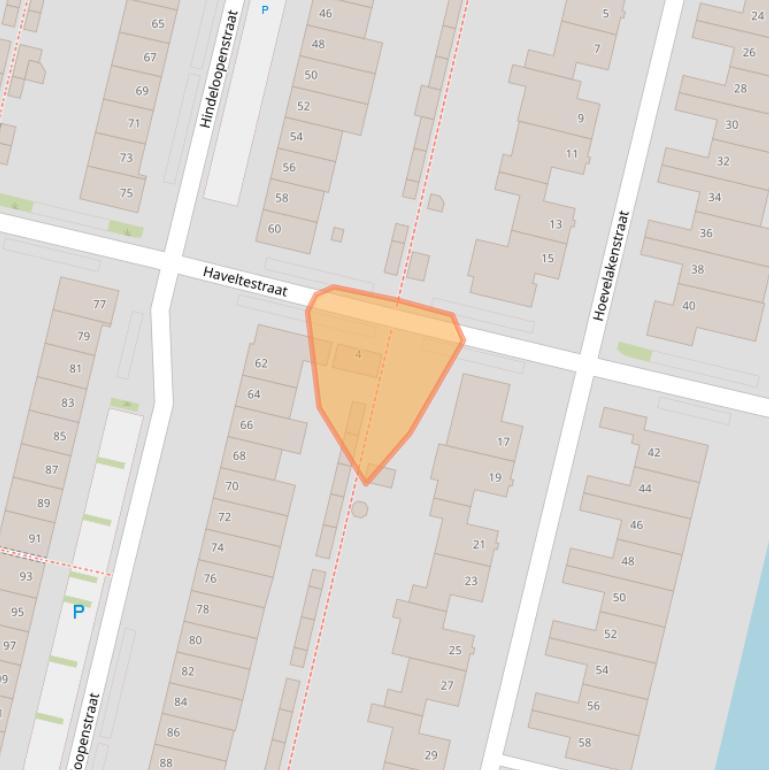 Kaart van postcodegebied 5045HH.