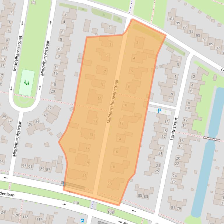 Kaart van postcodegebied 5045JS.