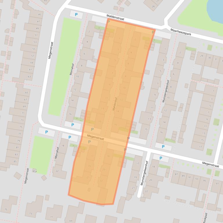 Kaart van postcodegebied 5045KM.