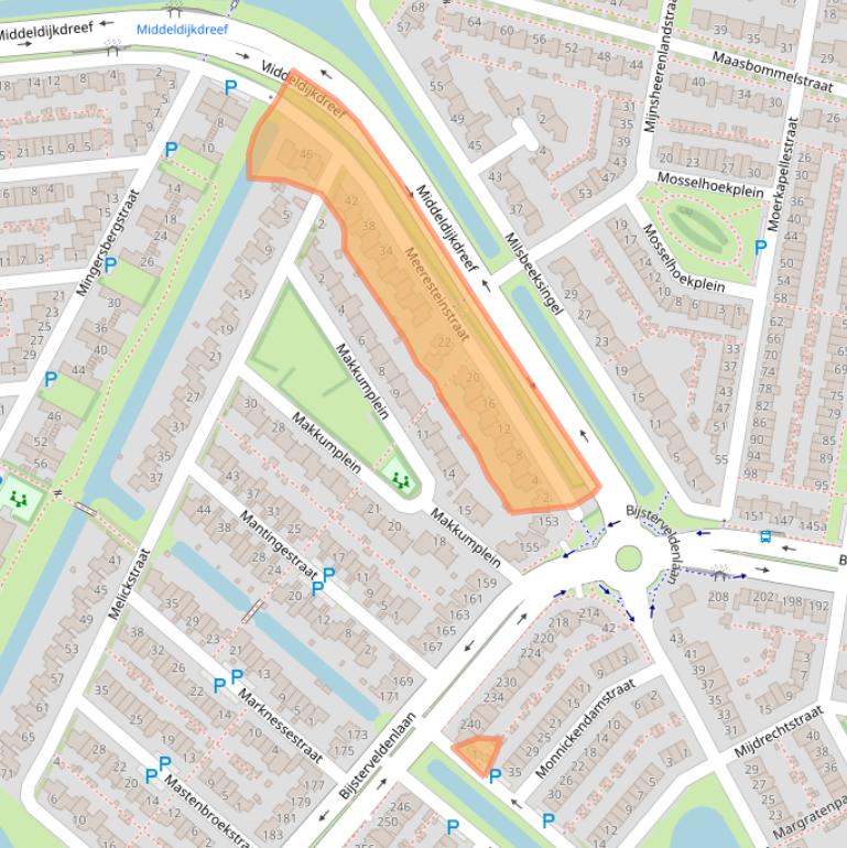 Kaart van postcodegebied 5045KN.