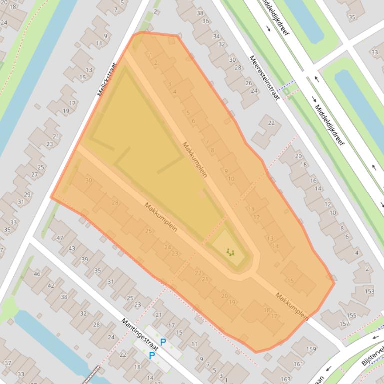 Kaart van postcodegebied 5045KT.