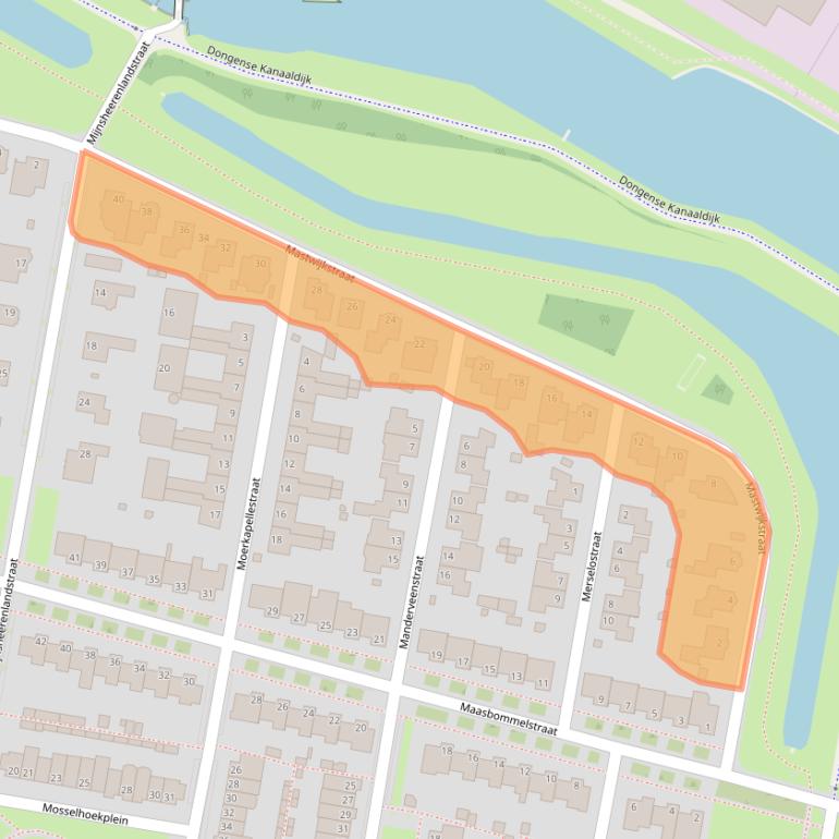 Kaart van postcodegebied 5045LB.