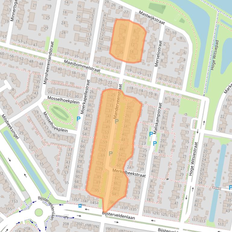 Kaart van postcodegebied 5045LD.