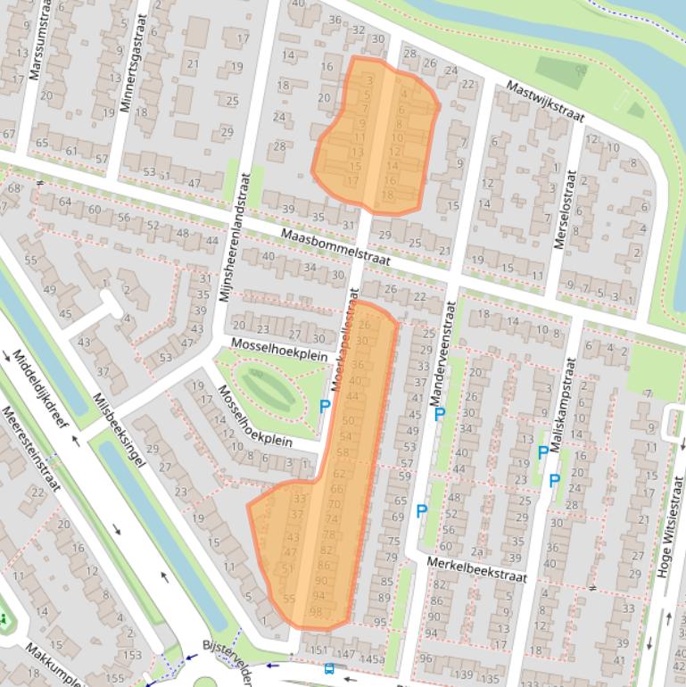 Kaart van postcodegebied 5045LE.