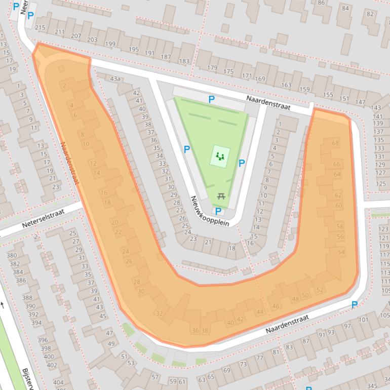 Kaart van postcodegebied 5045ML.