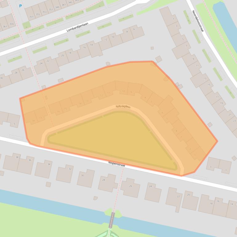 Kaart van postcodegebied 5045MP.