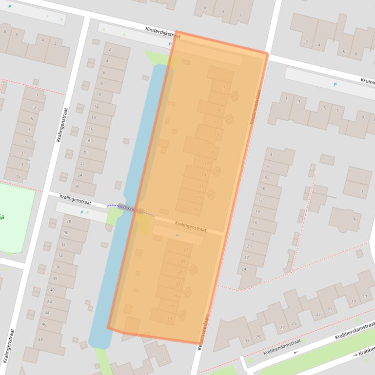 Kaart van postcodegebied 5045NL.