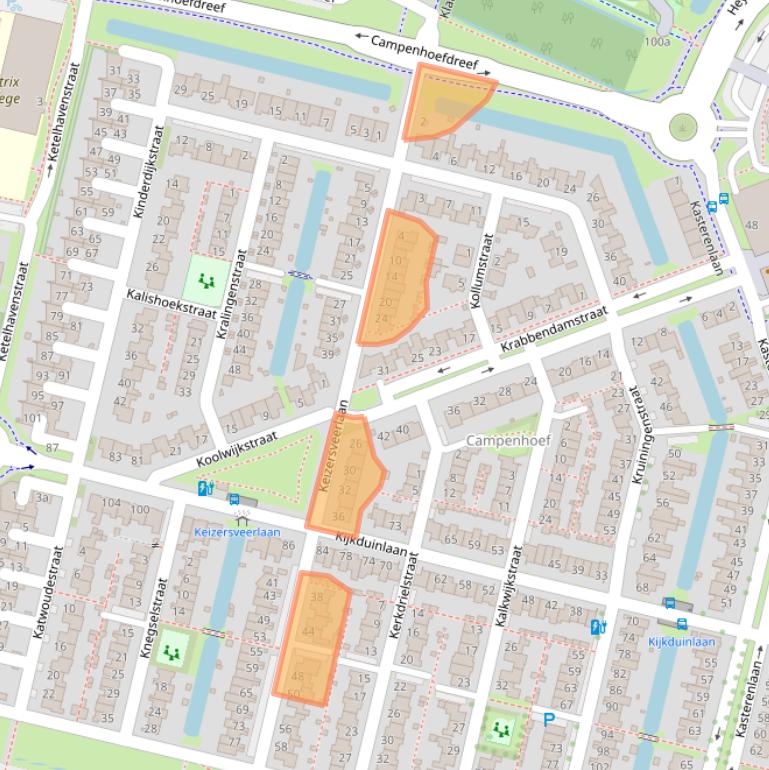 Kaart van postcodegebied 5045NP.