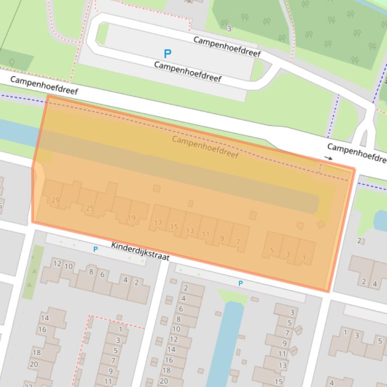 Kaart van postcodegebied 5045PA.