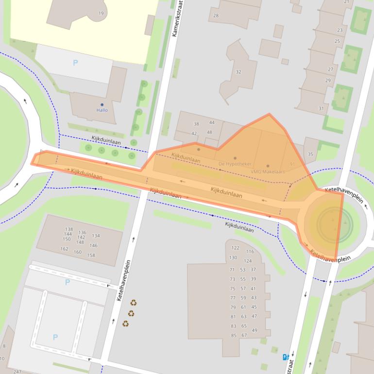 Kaart van postcodegebied 5045PH.