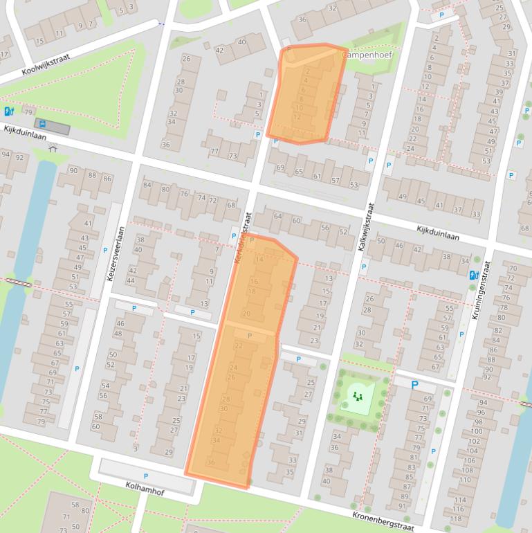 Kaart van postcodegebied 5045PN.