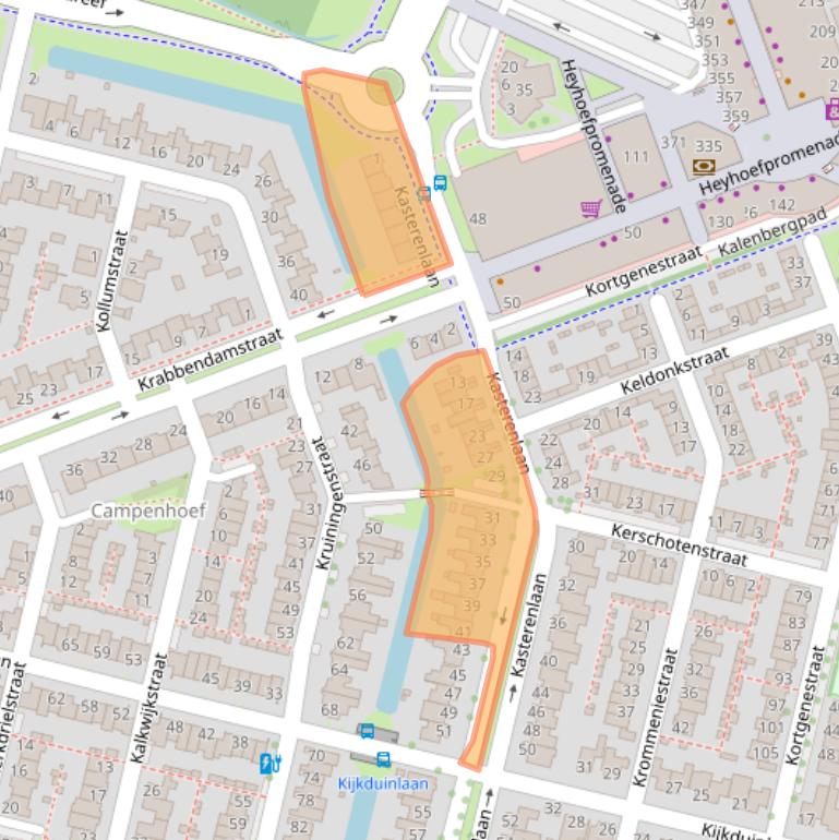 Kaart van postcodegebied 5045RA.