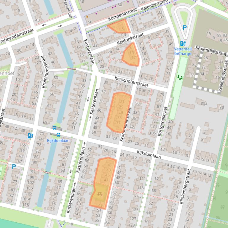 Kaart van postcodegebied 5045RS.