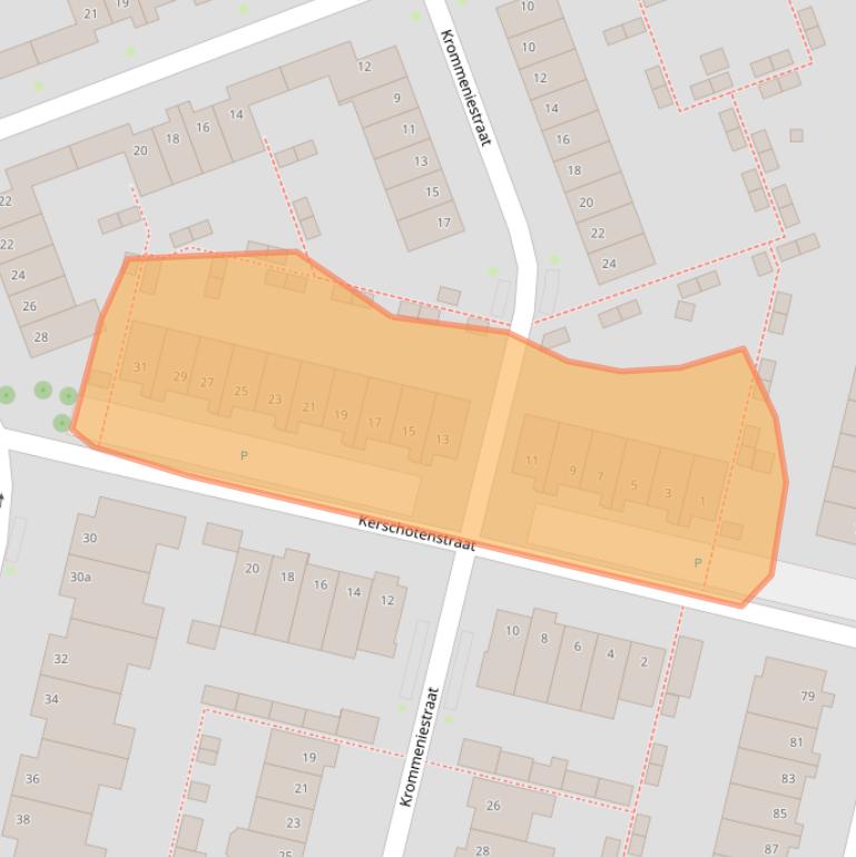 Kaart van postcodegebied 5045SB.