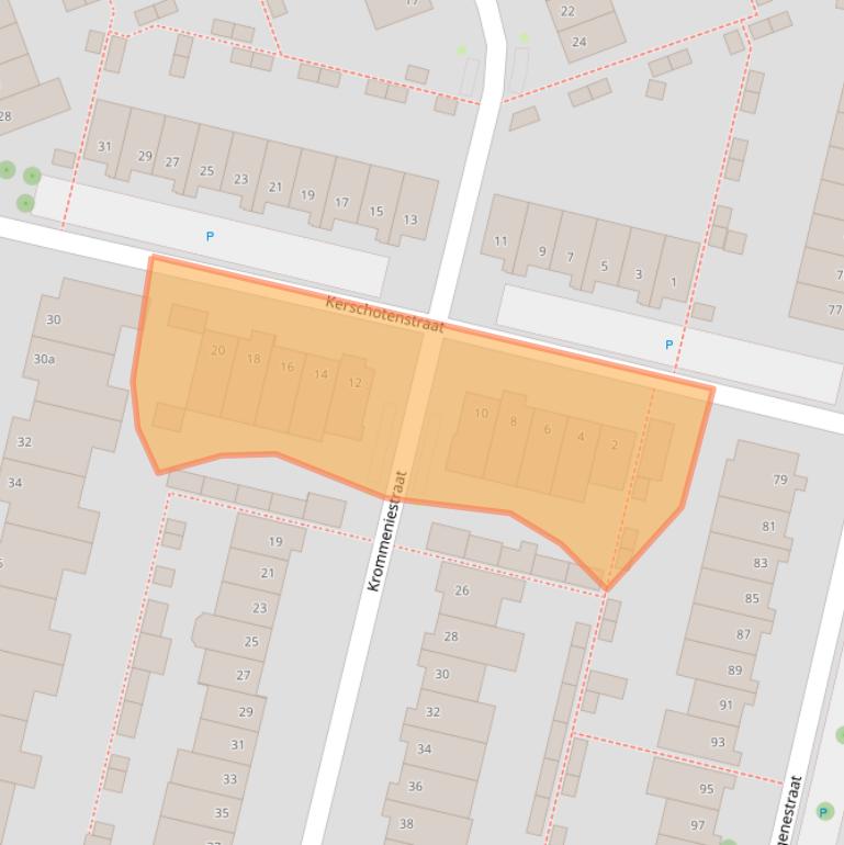 Kaart van postcodegebied 5045SC.