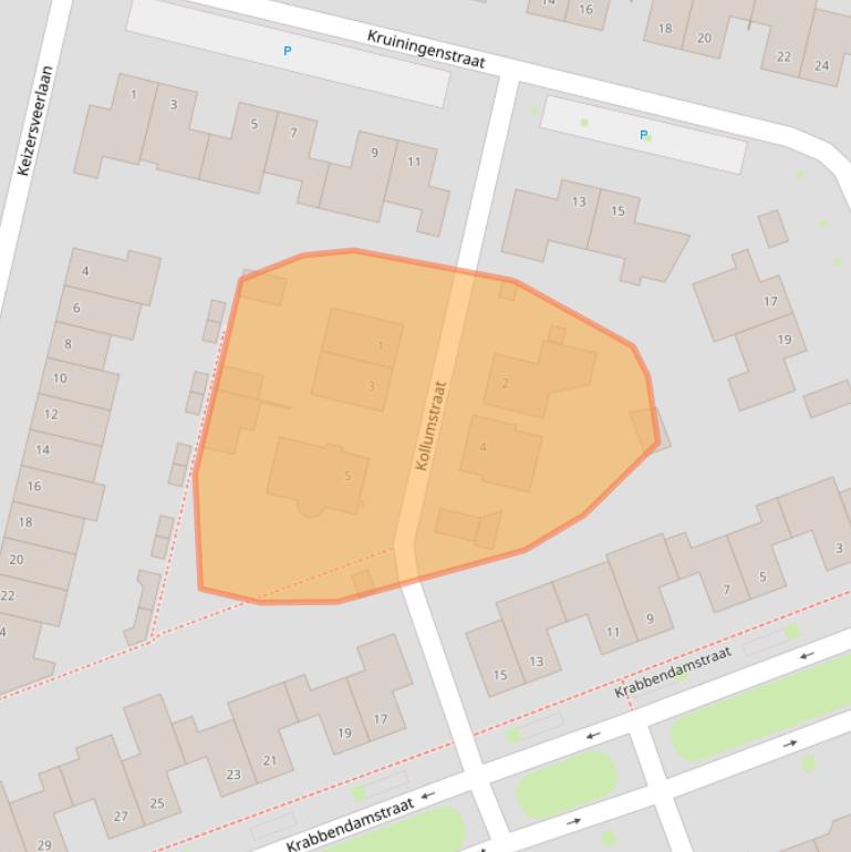 Kaart van postcodegebied 5045SM.