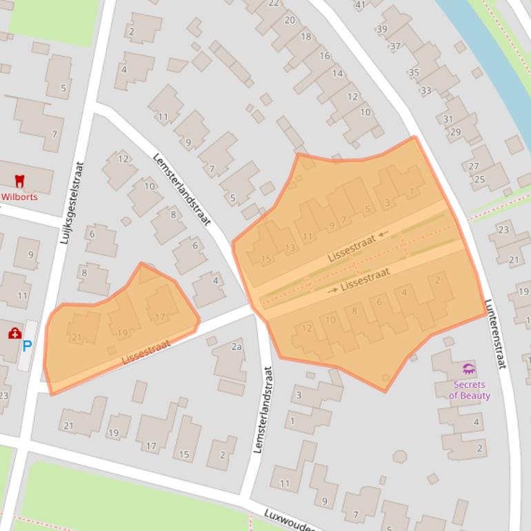 Kaart van postcodegebied 5045WD.