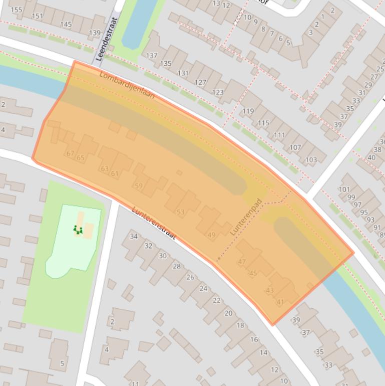 Kaart van postcodegebied 5045WG.