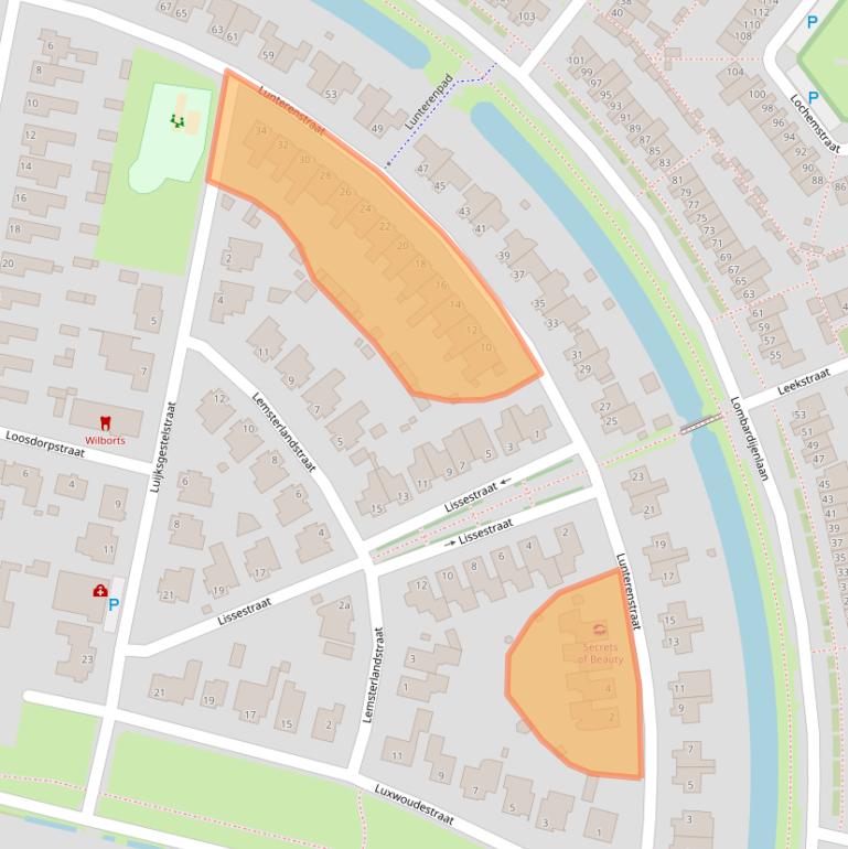 Kaart van postcodegebied 5045WH.
