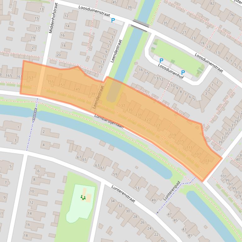 Kaart van postcodegebied 5045WL.