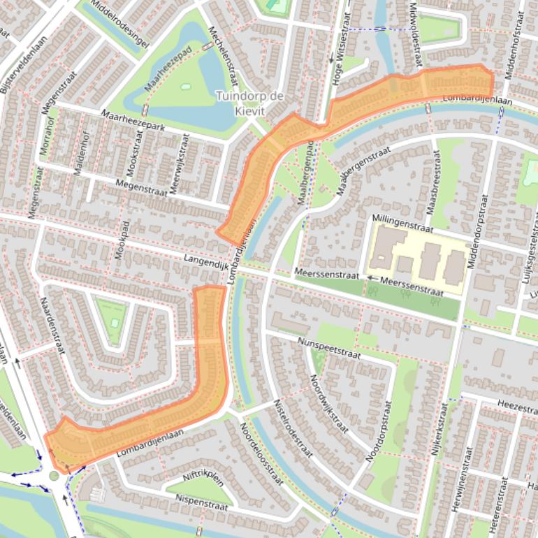Kaart van postcodegebied 5045WN.
