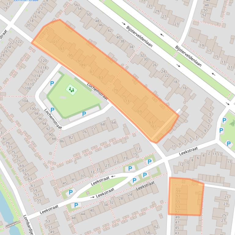 Kaart van postcodegebied 5045WT.
