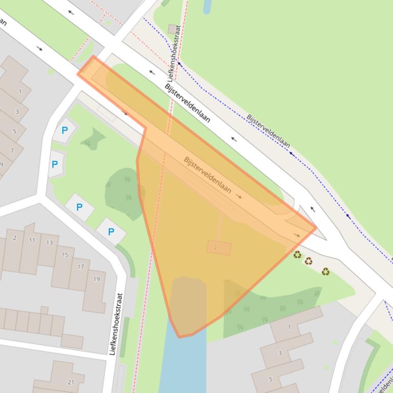 Kaart van postcodegebied 5045XE.