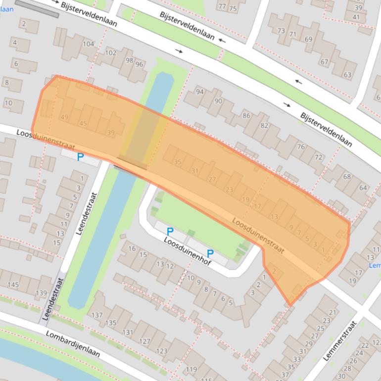 Kaart van postcodegebied 5045XM.