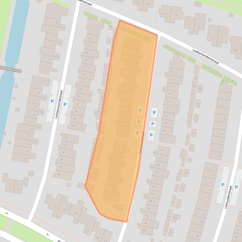 Kaart van postcodegebied 5045XX.