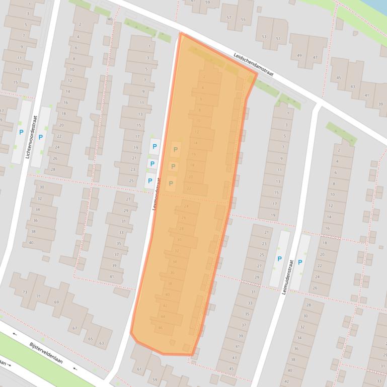 Kaart van postcodegebied 5045XZ.