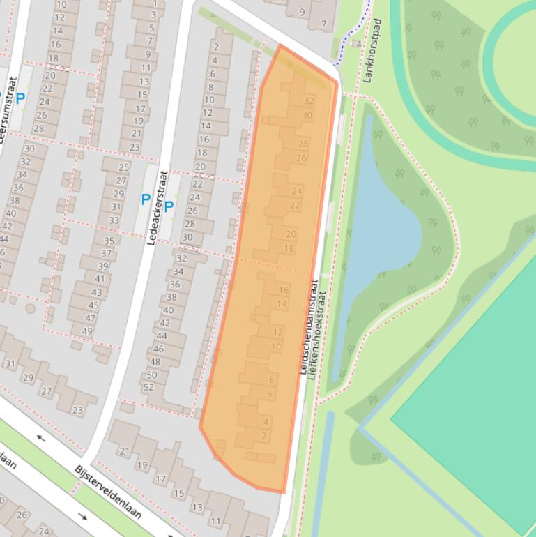 Kaart van postcodegebied 5045ZL.