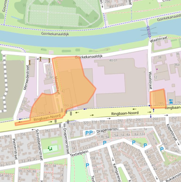Kaart van postcodegebied 5046AB.