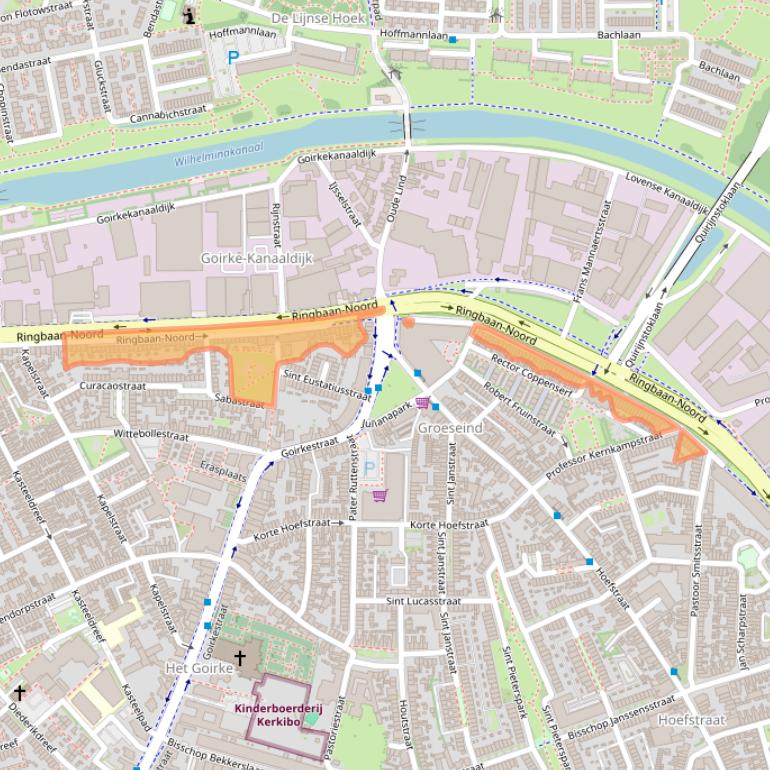 Kaart van postcodegebied 5046AC.