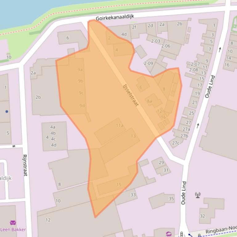 Kaart van postcodegebied 5046AM.