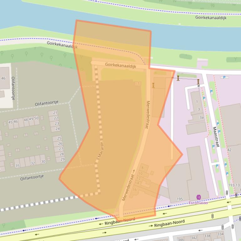 Kaart van postcodegebied 5046AS.