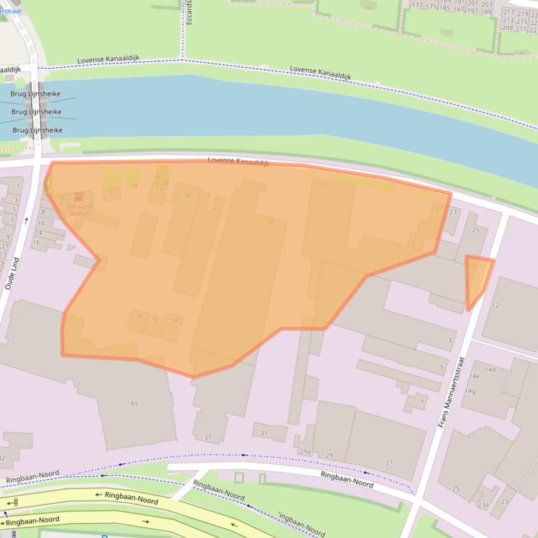 Kaart van postcodegebied 5046AV.