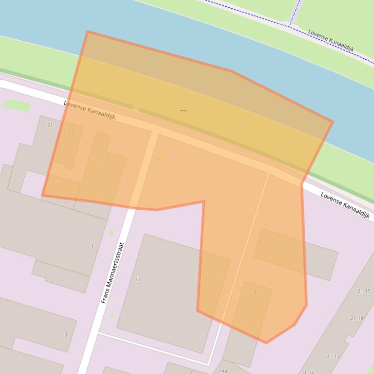 Kaart van postcodegebied 5046AW.