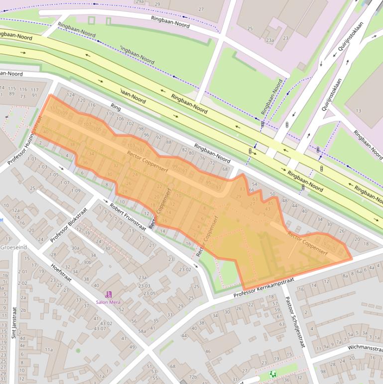 Kaart van postcodegebied 5046AX.